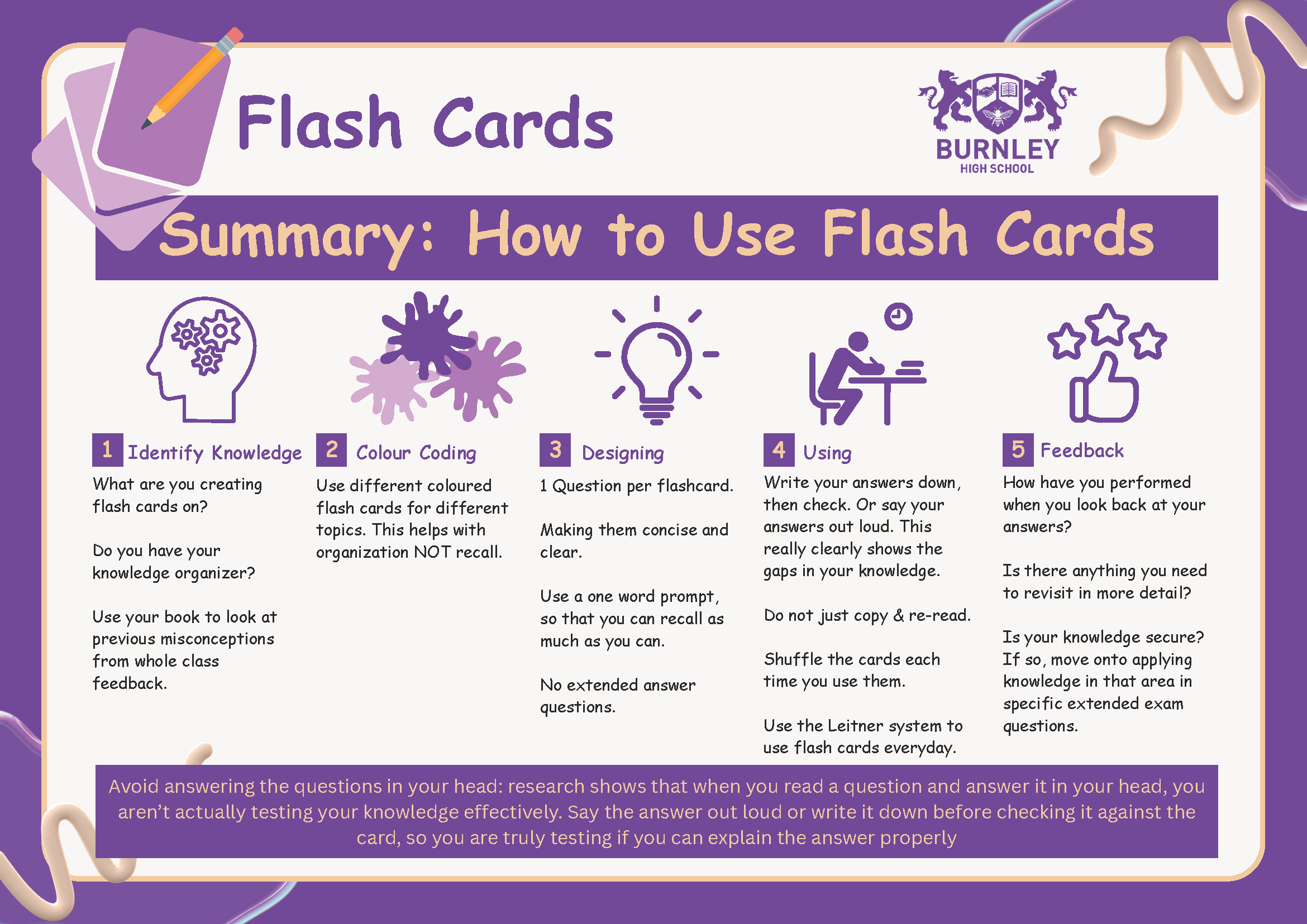Flash Cards guide: steps for creating and using revision flash cards